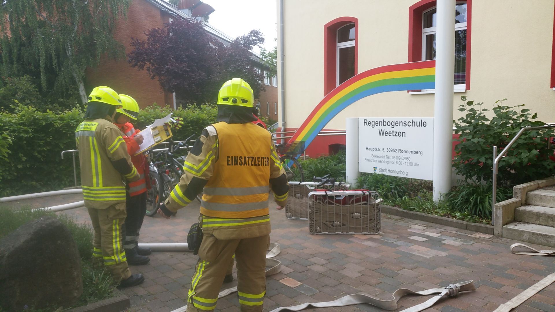 Rauchentwicklung Regenbogenschule Weetzen