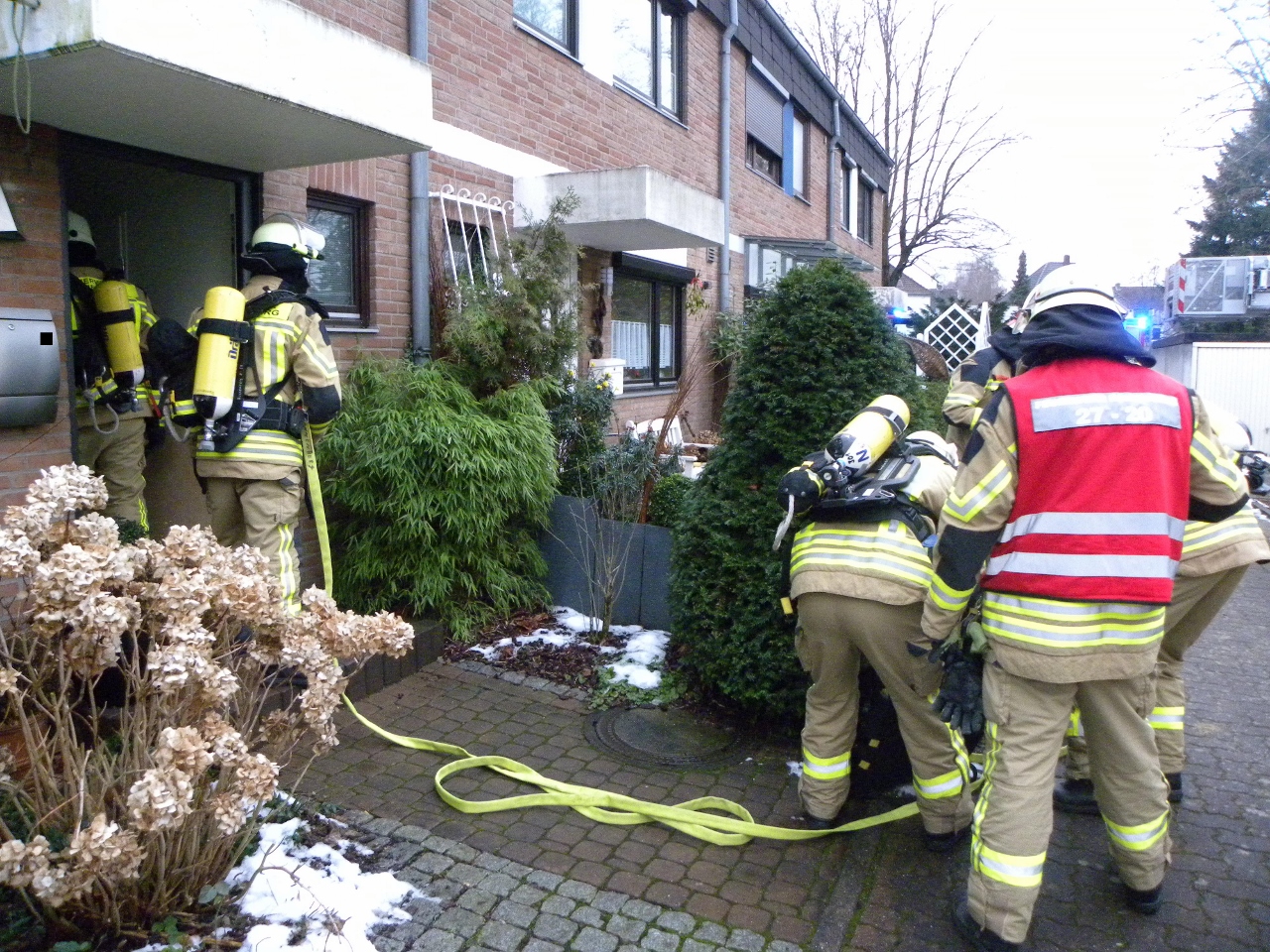 Einsatz: Feuer in einem Reihenhaus