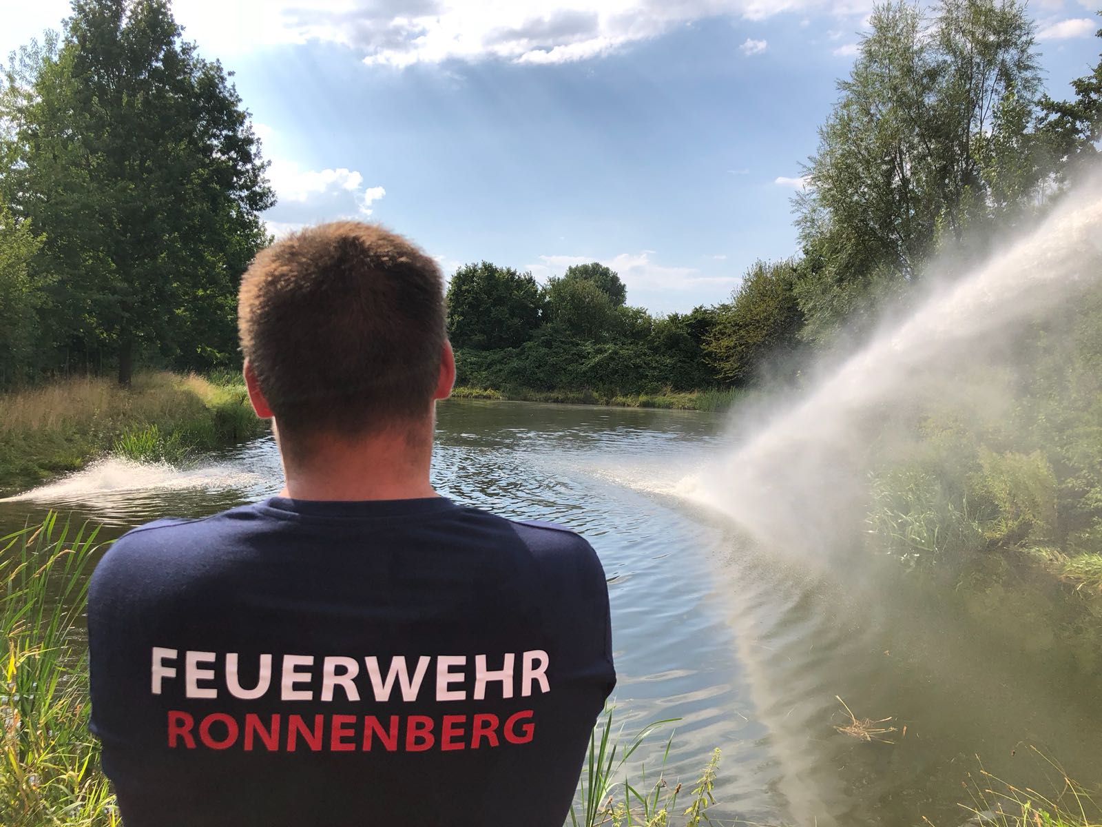 Rückhaltebecken belüftet