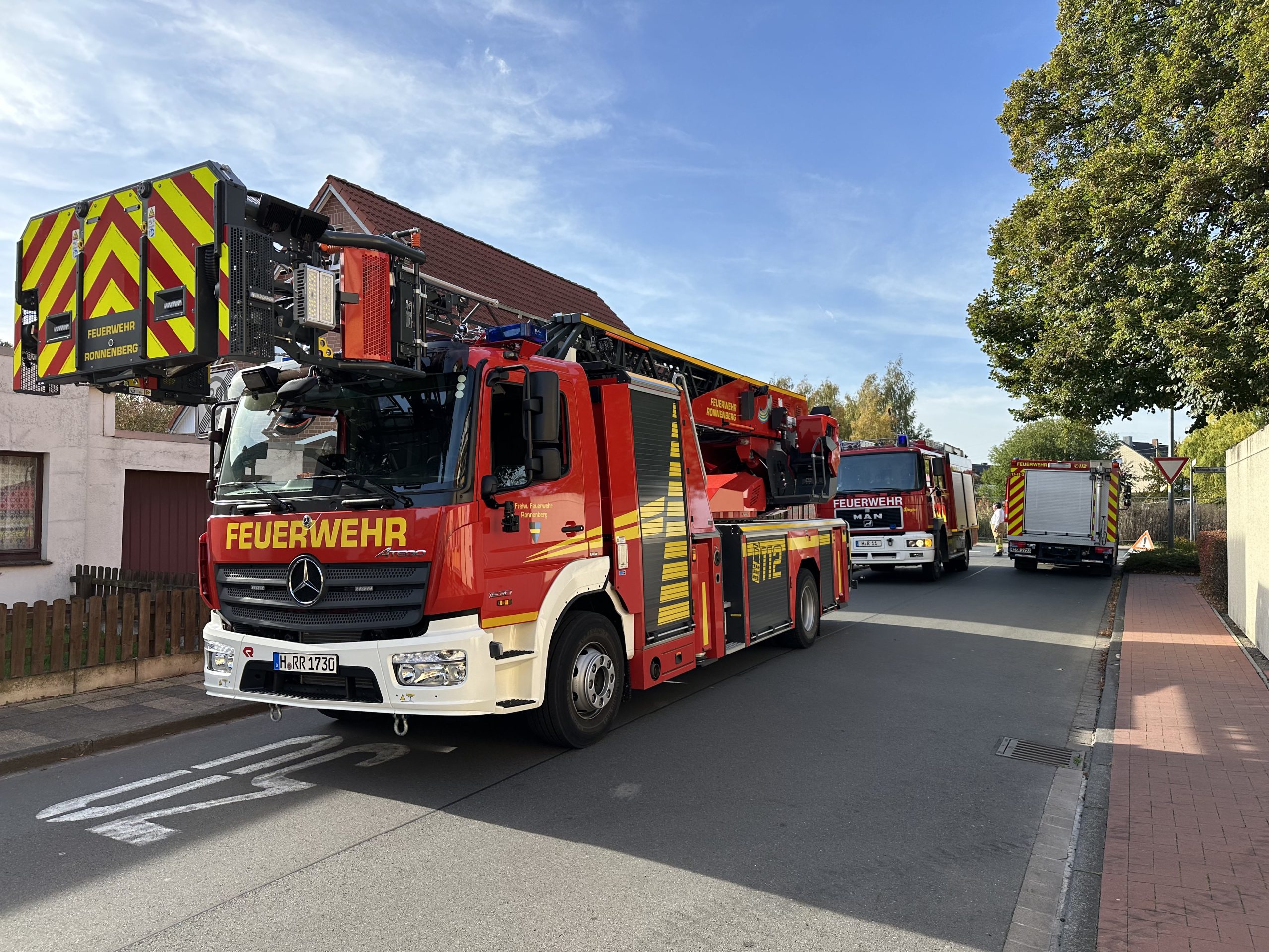 Gasleitung bei Bauarbeiten beschädigt