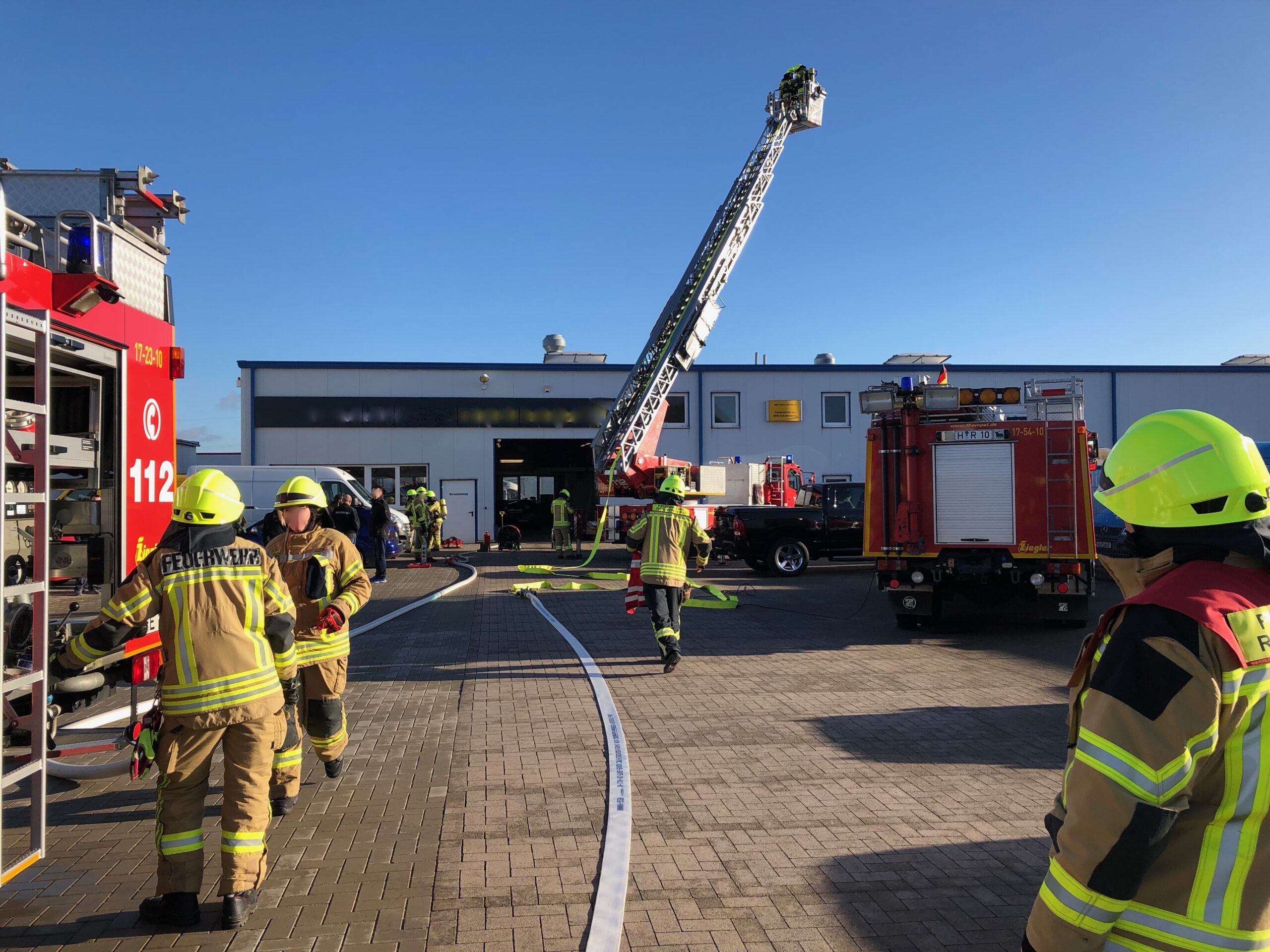 Rauchentwicklung in einer Lackierkabine