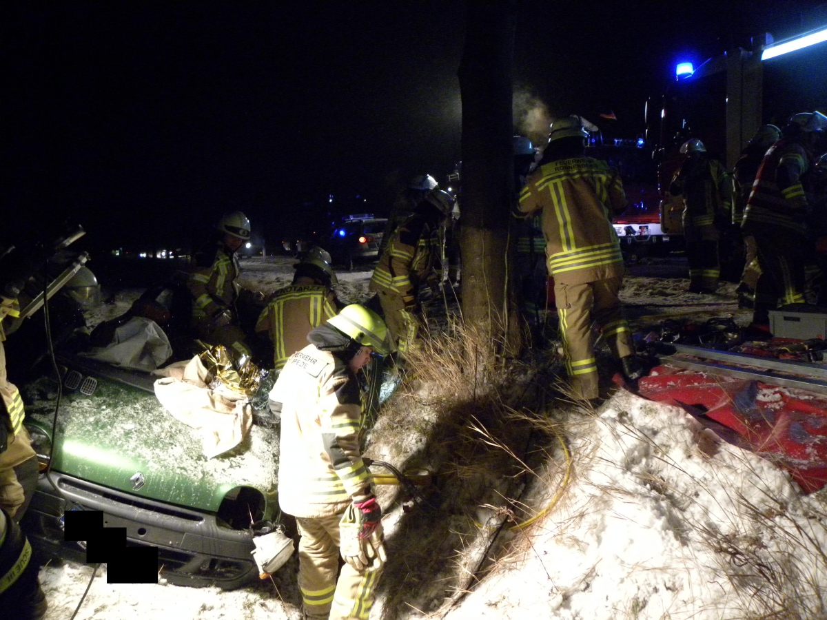 Einsatz: Verkehrsunfall K234 – eingeklemmte Person