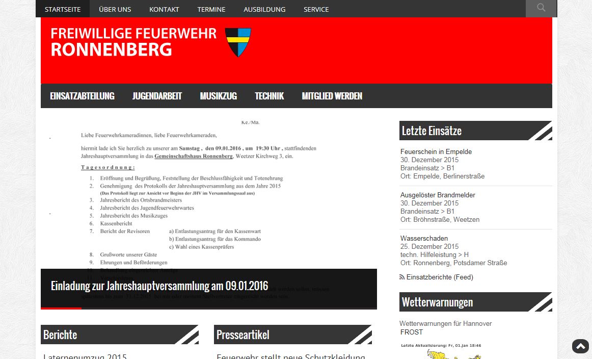 Unsere neue Webseite ist online