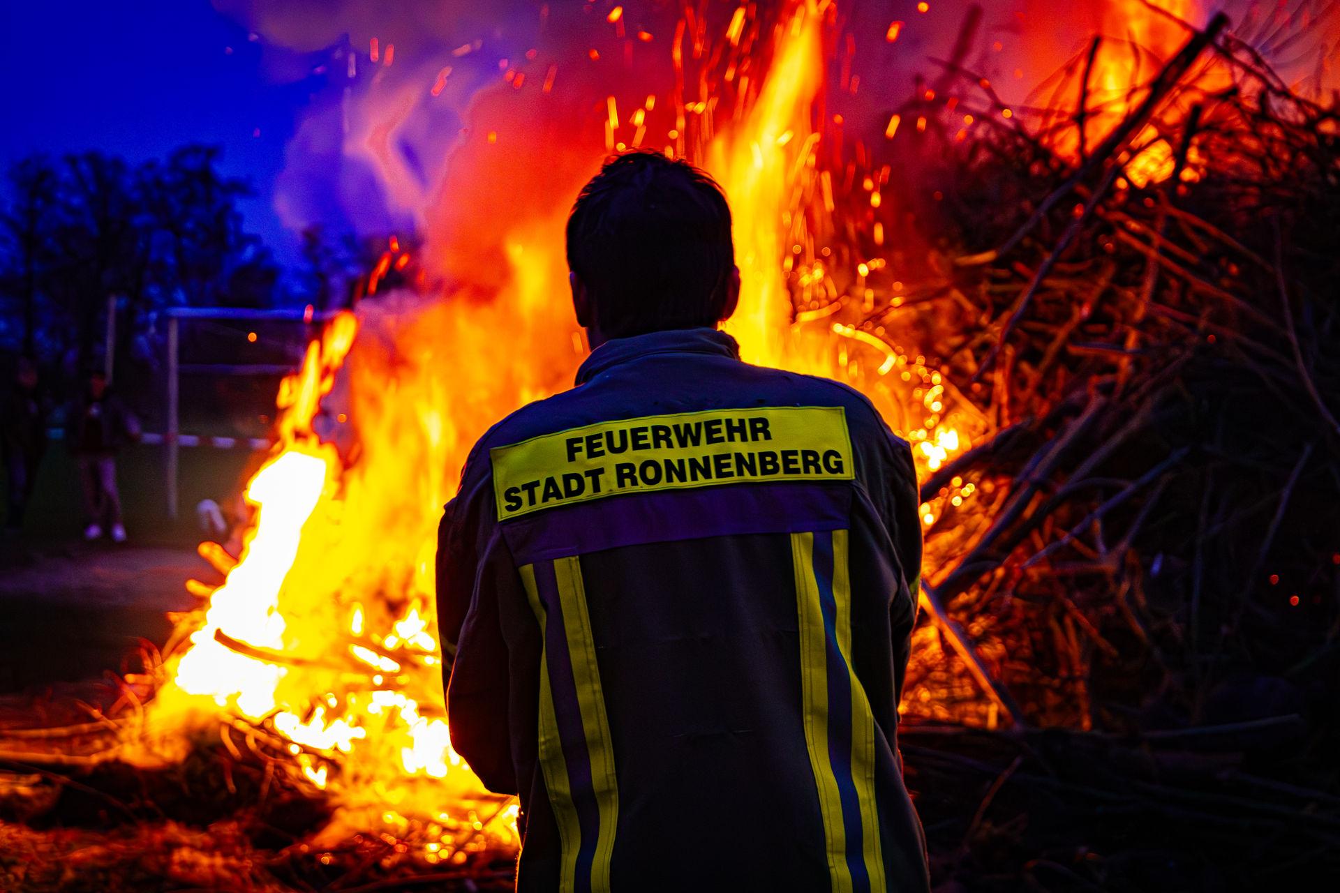 Brandwache Osterfeuer